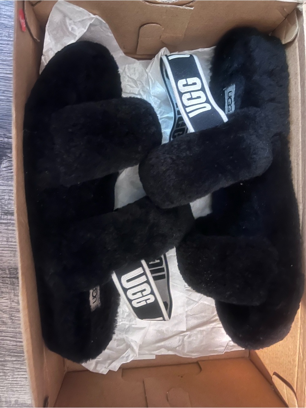 UGG Black W Oh Yeah Slide Sandals
